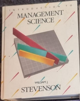 William J. Stevenson - Introduction to Management Science foto