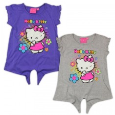 TRICOU FLOWERS HELLO KITTY