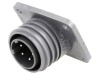 Conector circular tata 5 pini IP68 BULGIN EXP-0941/05/P Montare Panou Alama Nichelata Poliester 18A 600V ATEX
