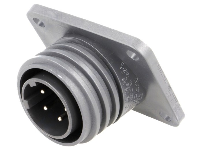 Conector circular tată 5 pini IP68