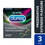 Prezervative Durex Extended Pleasure, 3 buc