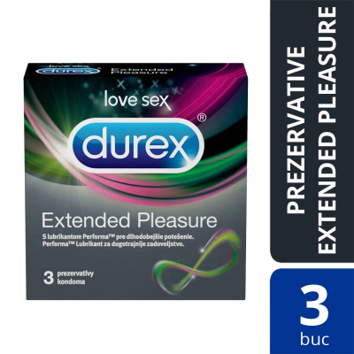 Prezervative Durex Extended Pleasure, 3 buc foto