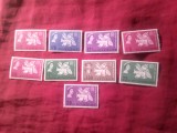 9 Timbre Colonii Britanice - din Seria Campania contra Foamei 1963 :Guyana , Honduras ,Zanzibar , Bechuanaland , Basutoland , Ascension , Tristan da