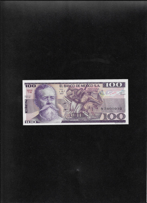 Mexic 100 pesos 1981 seria7800932 unc