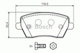 Set placute frana,frana disc DACIA LOGAN MCV (KS) (2007 - 2016) BOSCH 0 986 424 795