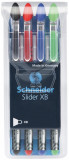 Pix Schneider Slider Basic Xb, Rubber Grip, 4 Culori/set - (n,r,a,v)