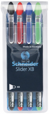 Pix Schneider Slider Basic Xb, Rubber Grip, 4 Culori/set - (n,r,a,v) foto