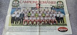 Pagina de sport a ziarului Viata Libera (Galati) din 20-21 mai 2011, poster Otelul Galati campioana Romaniei la fotbal, format mare