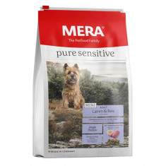 Hrana Uscata pentru Caini Mera Dog Pure Adult Mini, Miel & Orez, 4 kg