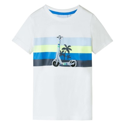 Tricou pentru copii, ecru, 92 foto