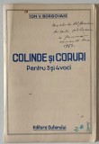 COLINDE SI CORURI PENTRU 3 si 4 VOCI de ION V. BORGOVAN , EDITIE INTERBELICA , DEDICATIE *