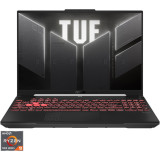 Laptop Gaming ASUS TUF A16 FA607PI cu procesor AMD Ryzen&trade; 9 7845HX pana la 5.2 GHz, 16, QHD+, IPS, 165Hz, 16GB, 1TB SSD, NVIDIA&reg; GeForce RTX&trade; 4070 8GB