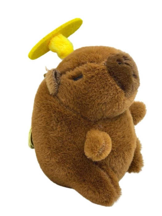 Breloc Capibara de Plus cu elice cu mosor
