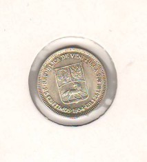 SV * Venezuela 25 CENTIMOS 1954 * 1.25 GRAME ARGINT .835 * UNC +
