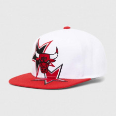 Mitchell&Ness sapca NBA CHICAGO BULLS culoarea alb, cu imprimeu