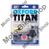 MBS Blocaj disc frana Oxford Titan, cromat, saculet depozitare, bolt 10mm, Cod Produs: OF50OX