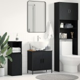 vidaXL Dulap chiuvetă de baie, stejar negru 60x30x60 cm lemn prelucrat