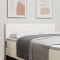Tăblie de pat design simplu, crem, 140 cm, velur