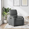 VidaXL Fotoliu rabatabil, gri &icirc;nchis, material textil 373411