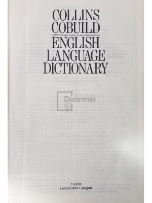 Collins Cobuild - English language dictionary (Editia: 1988) foto