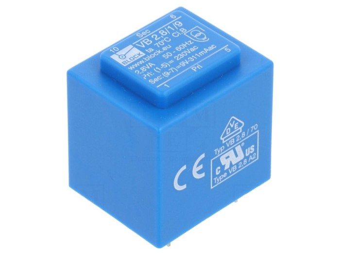 Transformator &icirc;ncapsulat 2,8VA 230VAC