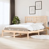 Gossi cadru de pat, 140x190 cm, lemn masiv de pin