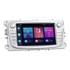 Navigatie Dedicata Ford Focus, Mondeo,C-Max, Kuga, 7inch, 2Gb Ram, 64Gb stocare, Carplay, Argintiu