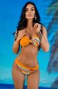 SW2353-100 Costum de baie in 2 piese model retro in dungi, M