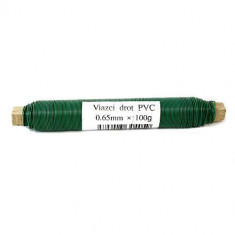 Sârmă GreenYard 0,65 mm, 100 g, PVC verde
