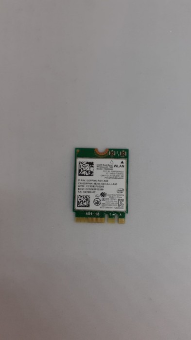 Wifi modul Intel Wireless AC 7260 NGW WiFi 802.11 ac + Bluetooth 4.0