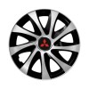 Set 4 capace roti Drift exrta silver&amp;black R15 Compatibil Cu Mitsubishi, Autohelix MSA