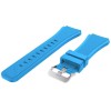 Curea silicon compatibila Pebble Time, telescoape Quick Release, 22mm, Lite blue, Very Dream