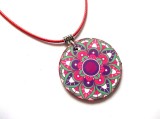 Colier lemn mandala 47041