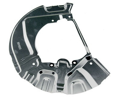 Protectie stropire disc frana Bmw Seria 5 (E61), 06.2003-06.2010 Combi (Touring), punte fata, partea Stanga, aluminiu foto