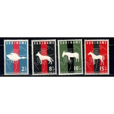 Suriname 1962 - Protectia naturii, fauna, serie neuzata