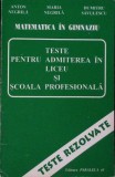 MATEMATICA IN GIMNAZIU: TESTE PENTRU ADMITEREA IN LICEU SI SCOALA PROFESIONALA-A. NEGRILA, M. NEGRILA, D. S-336607