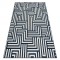 Covor SPRING 20421994 labyrinth sisal, buclat - cremă / albastru, 200x290 cm