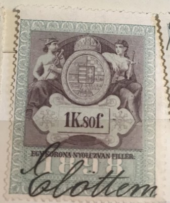 Timbre Austroungaria 1898 1 koroana foto