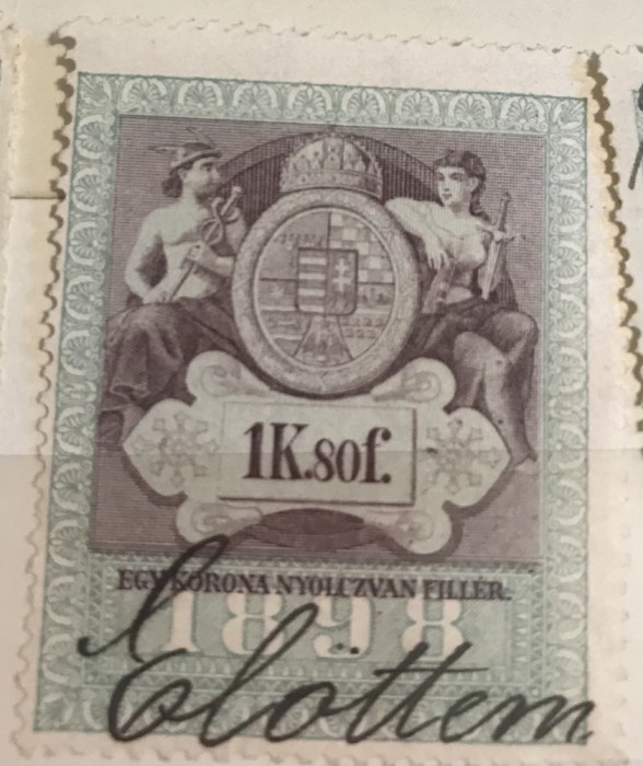 Timbre Austroungaria 1898 1 koroana