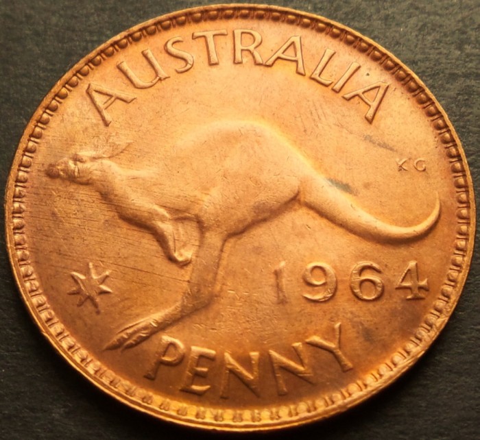 Moneda PENNY - AUSTRALIA, anul 1964 * cod 2997 = UNC