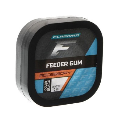 Feeder Gum Flagman Feeder Gum Black 0.6mm / 10m foto