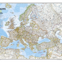 National Geographic: Europe Classic Wall Map (30.5 X 23.75 Inches)