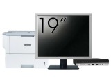 Pachet Calculator Second Hand HP ProDesk 600 G3 Mini PC, Intel Core i5-6500T 2.50GHz, 8GB DDR4, 256GB SSD + Monitor 19&amp;quot; &amp; Imprimanta Brother HL-L