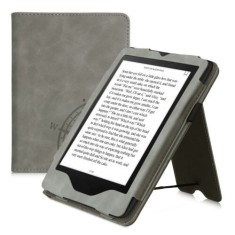 Husa pentru Kindle Paperwhite 11, Piele ecologica, Gri, Kwmobile, 56262.04 foto