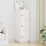 VidaXL Dulap &icirc;nalt, alb, 34x40x108,5 cm, lemn masiv de pin