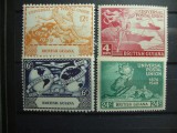 BRITISH GUYANA 1949 SERIE UPU MH, Nestampilat