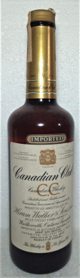 WHISKY, CANADIAN CLUB-IMPORT SPIRIT ITALY cl 75 gr 40 ANU 1983 foto