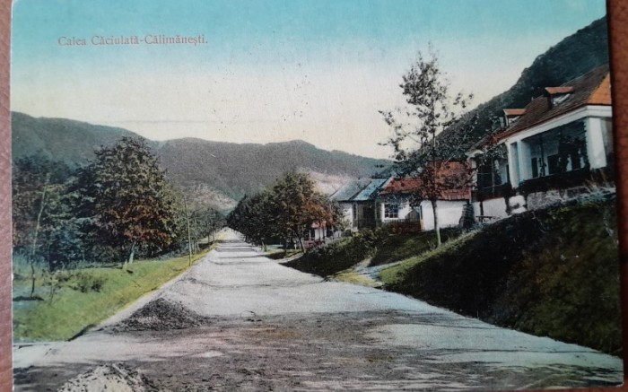 Carte postala, Calea Caciulata Calimanesti, 1910