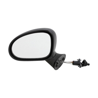 Oglinda exterioara Chevrolet Spark/Matiz (M200/250) 05.2005-01.2010 partea stanga View Max crom convex carcasa neagra reglare manuala prin cablu fara foto