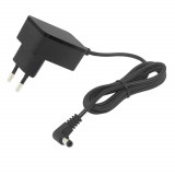 Alimentator de 12V-0.5A, 6W, cu mufa jack 2.1x5.5mm la 90 grade, Blow 10285, cablu de 1.2m, polaritate inversata, negru